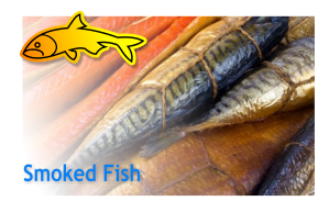 smoked fish selection